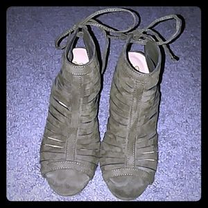 Olive green heels